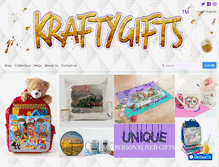 Tablet Screenshot of kraftygifts.com